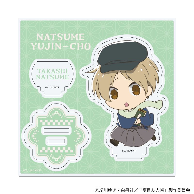 夏目友人帳　夏目貴志　紅葉　TSUTAYA ハイカラ　アクリルスタンド　京まふ 夏目友人帳_アクリルスタンドプレート03/夏目貴志 ミニキャラ ハイカラ