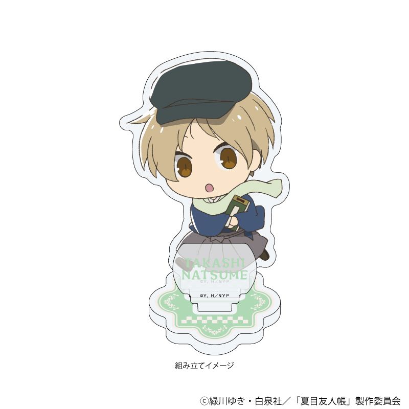 夏目友人帳　夏目貴志　紅葉　TSUTAYA ハイカラ　アクリルスタンド　京まふ 夏目友人帳_アクリルスタンドプレート03/夏目貴志 ミニキャラ ハイカラ