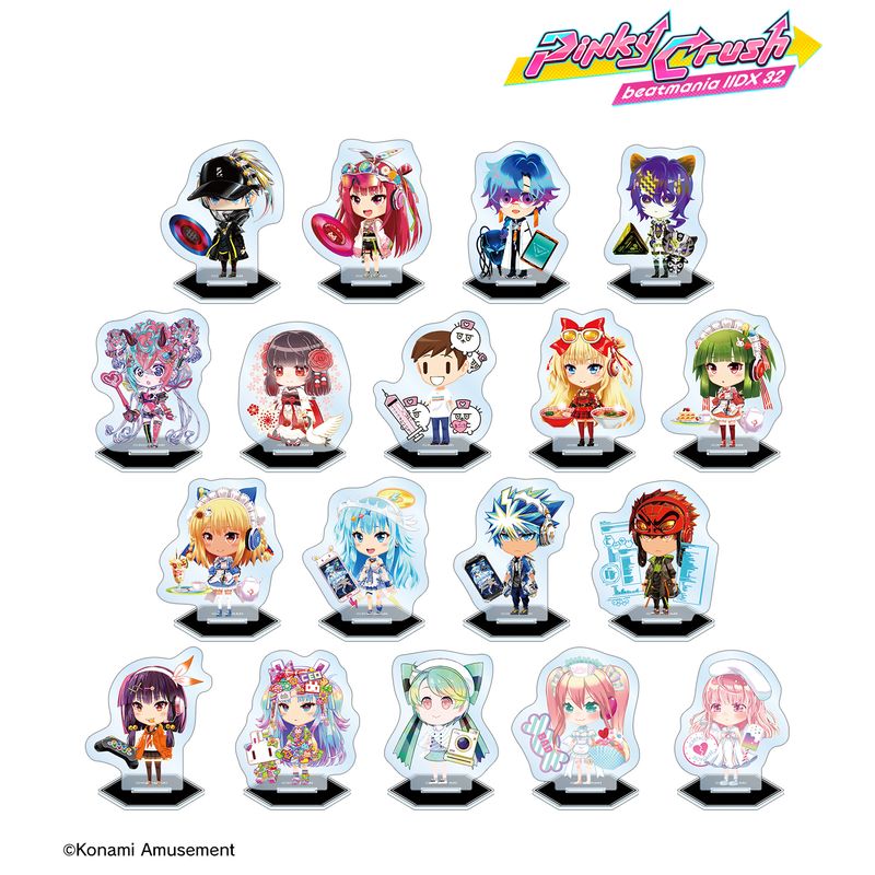 BEMANI jubeat beatmaniaIIDX Evans アクリル beatmania IIDX 32 Pinky Crush_トレーディングミニアクリルスタンド