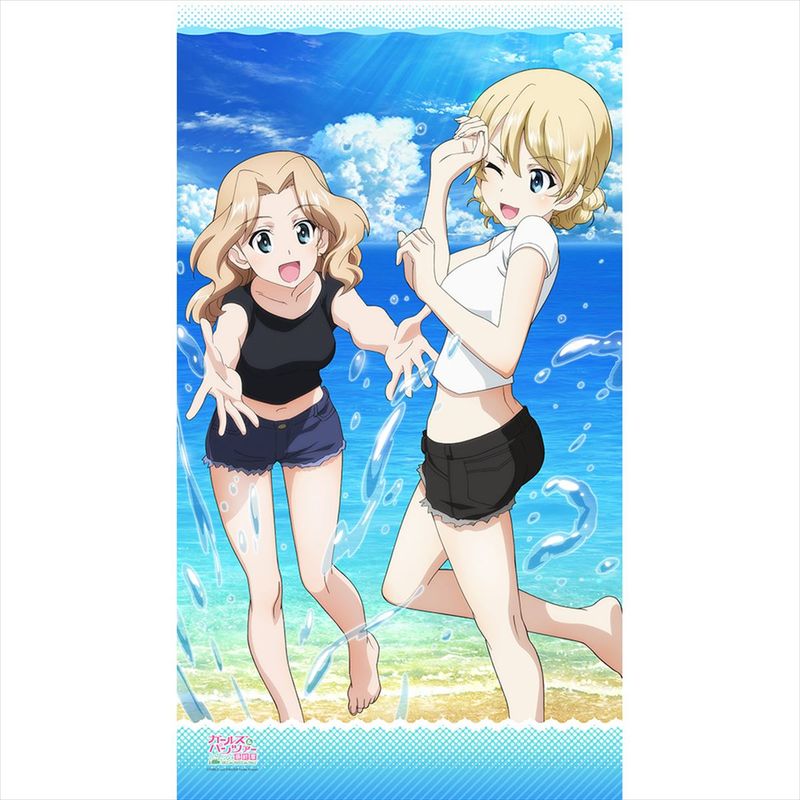 ガールズ&パンツァー　ガルパン　がんばっぺ　缶バッジ　ダージリン　洗車 ガールズ&パンツァー 最終章_のれん(ダージリン&ケイ) | ガールズ
