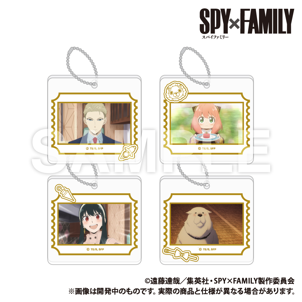 SPY×FAMILY_トレーディング_箔押し風アクリルキーホルダー（6個