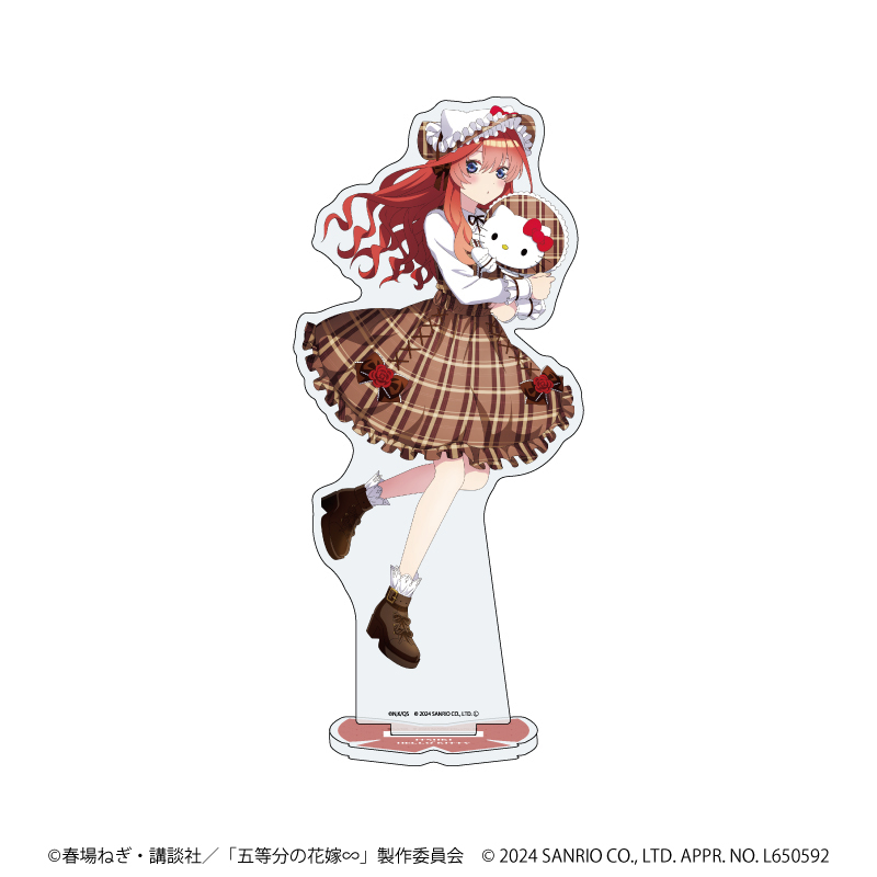 五等分の花嫁∽×サンリオキャラクターズ_ホログラムアクリルスタンド05/中野五月×ハローキティ(コラボイラスト)