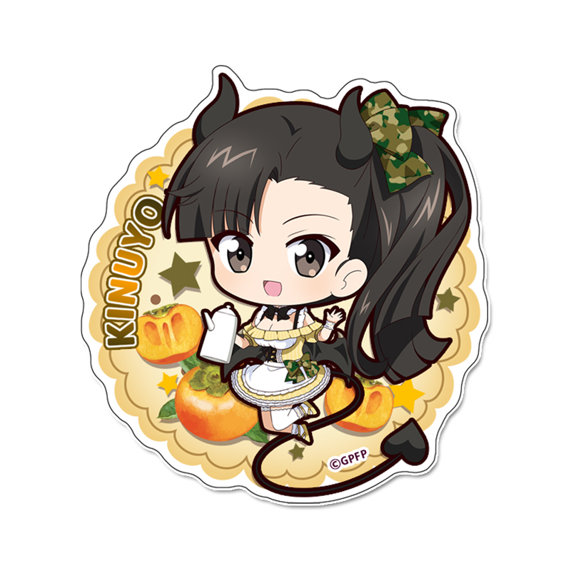 ガールズ＆パンツァー 最終章_ぷちちょこマグネットステッカー 【西絹代】小悪魔ウエイトレス
