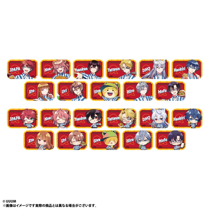 カラフルピーチ_トレーディング缶バッジ 【ウェンディーズ】 全22種