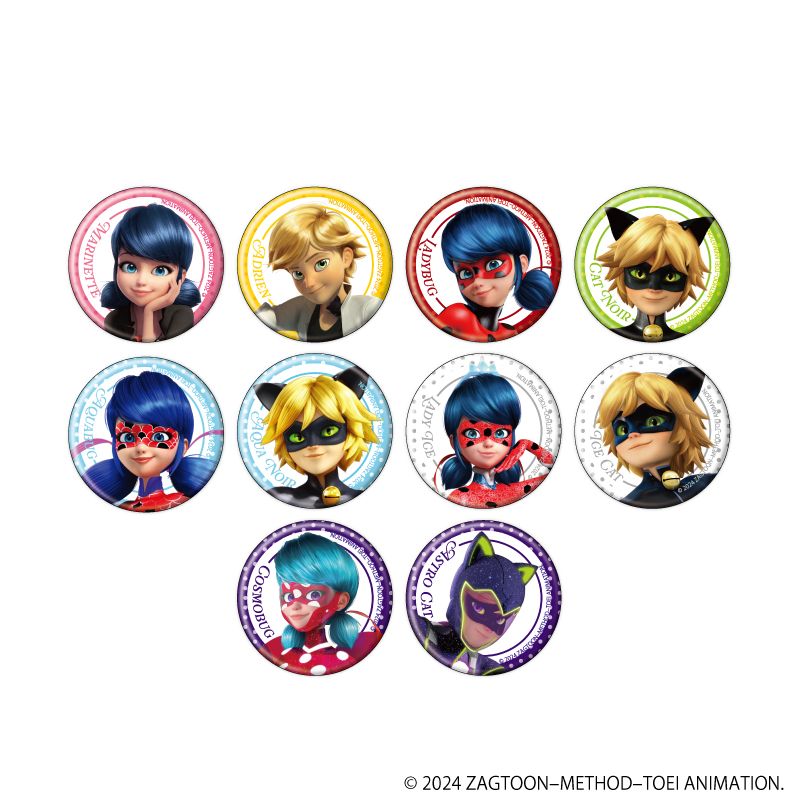 ミラキュラス レディバグ＆シャノワール_缶バッジ07/BOX(全10種)(公式