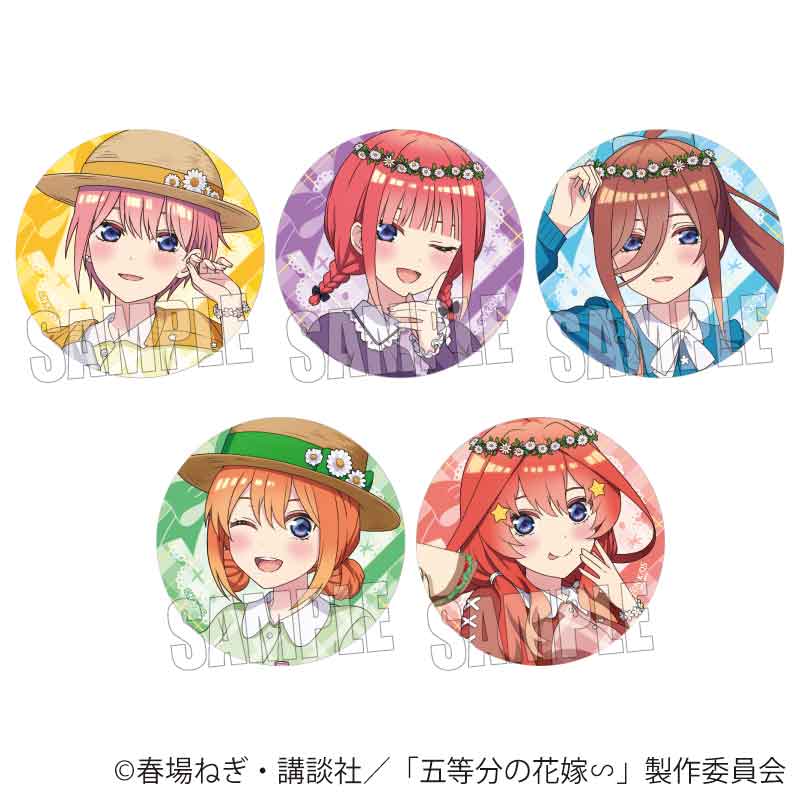 五等分の花嫁∽_トレーディング缶バッジ ピクニックver.【コンプリートBOX／5個入り】