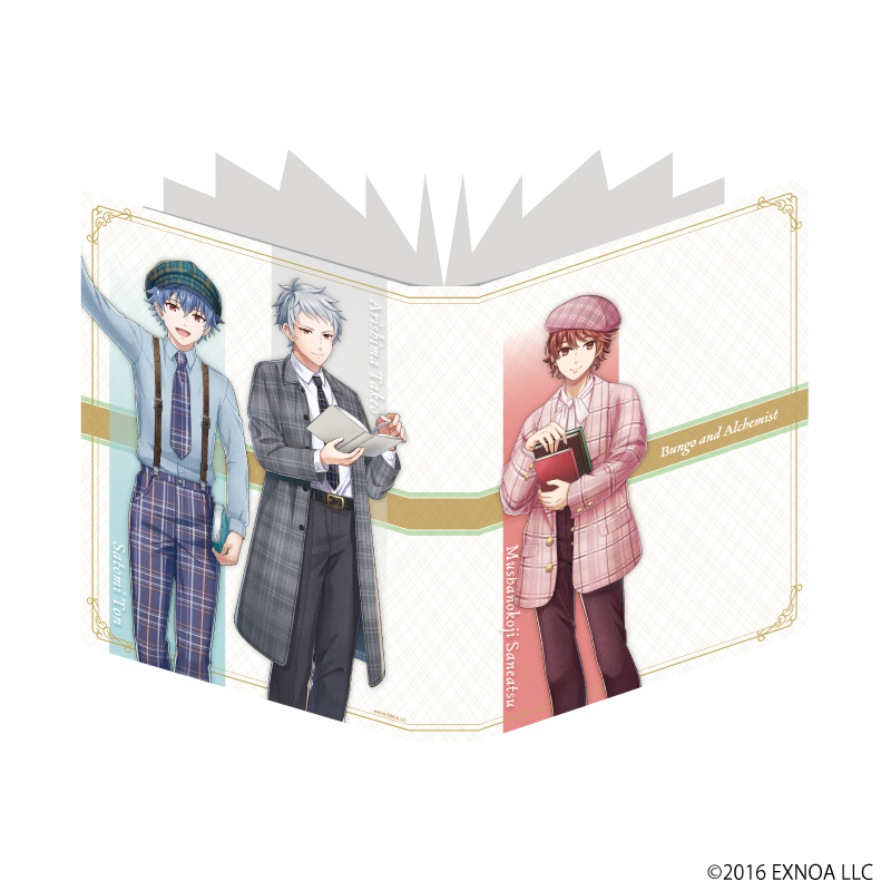 文豪とアルケミスト_プレミアムポストカードホルダー02/チェックver. (描き下ろしイラスト)