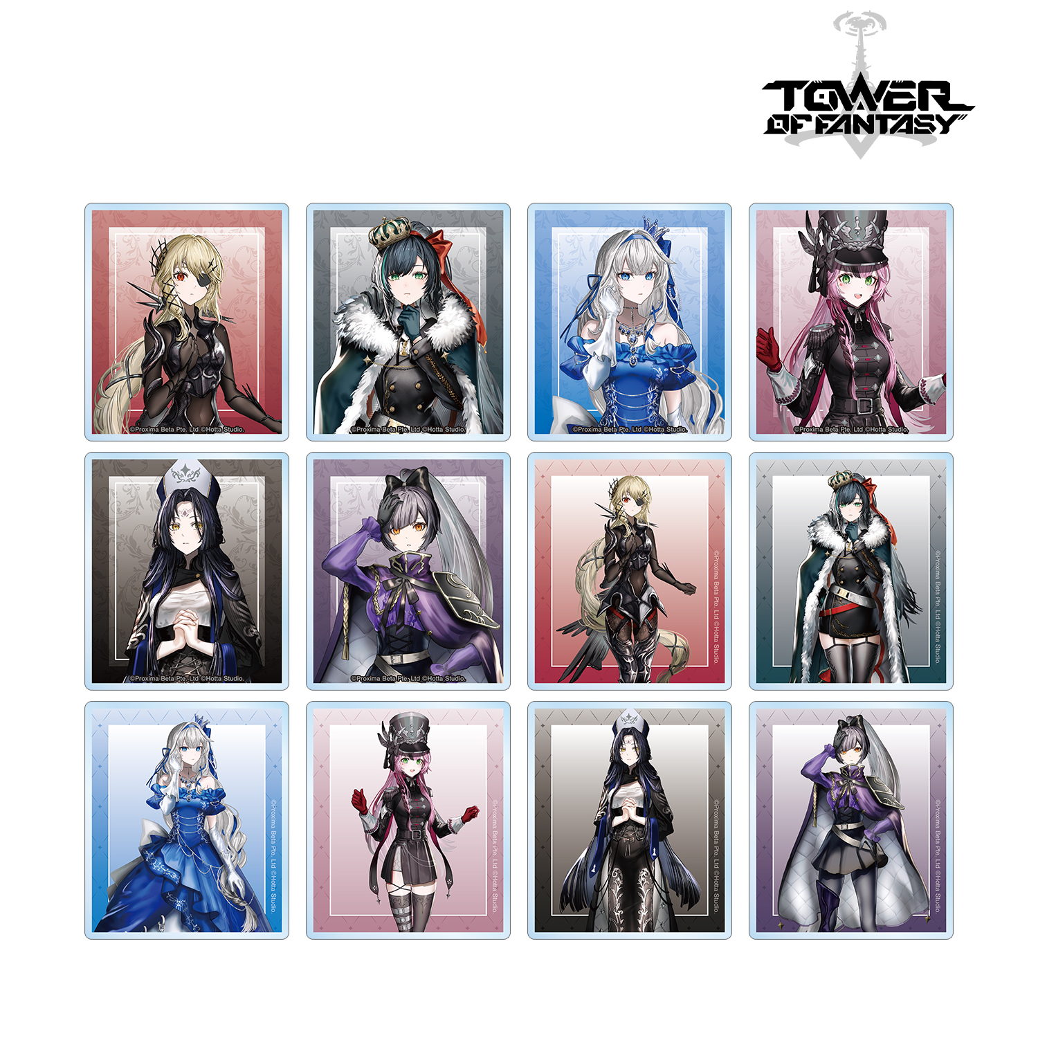 Tower of Fantasy（幻塔）_がわこさんイラスト チェスver. トレーディングアクリルカード(単位/コンプリートBOX)【コンプリートBOX/12パック入り】