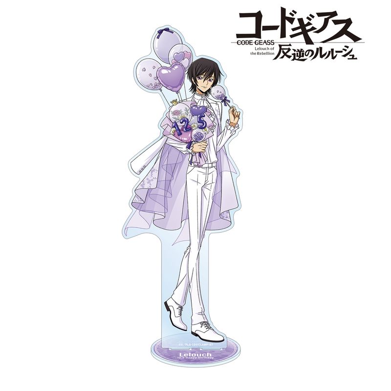 【希少品】コードギアス アクリルブロック バースデー2024 ルルーシュ コードギアス 反逆のルルーシュ_描き下ろし ルルーシュ バースデー