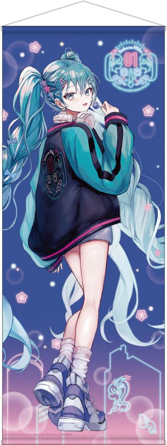 初音ミク×SOLWA_等身大タペストリー Art by PiPi A | 初音ミク