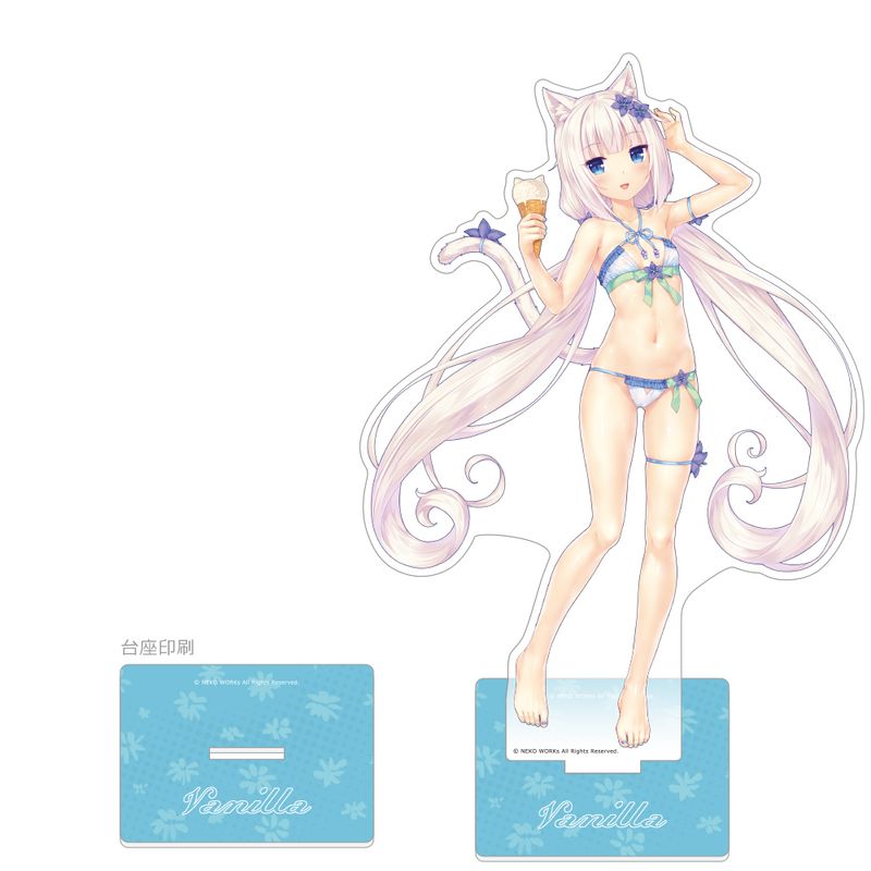 ネコぱら　特大アクリルスタンド ネコぱら_特大アクリルスタンド（バニラ／水着） | ネコぱら公式グッズ