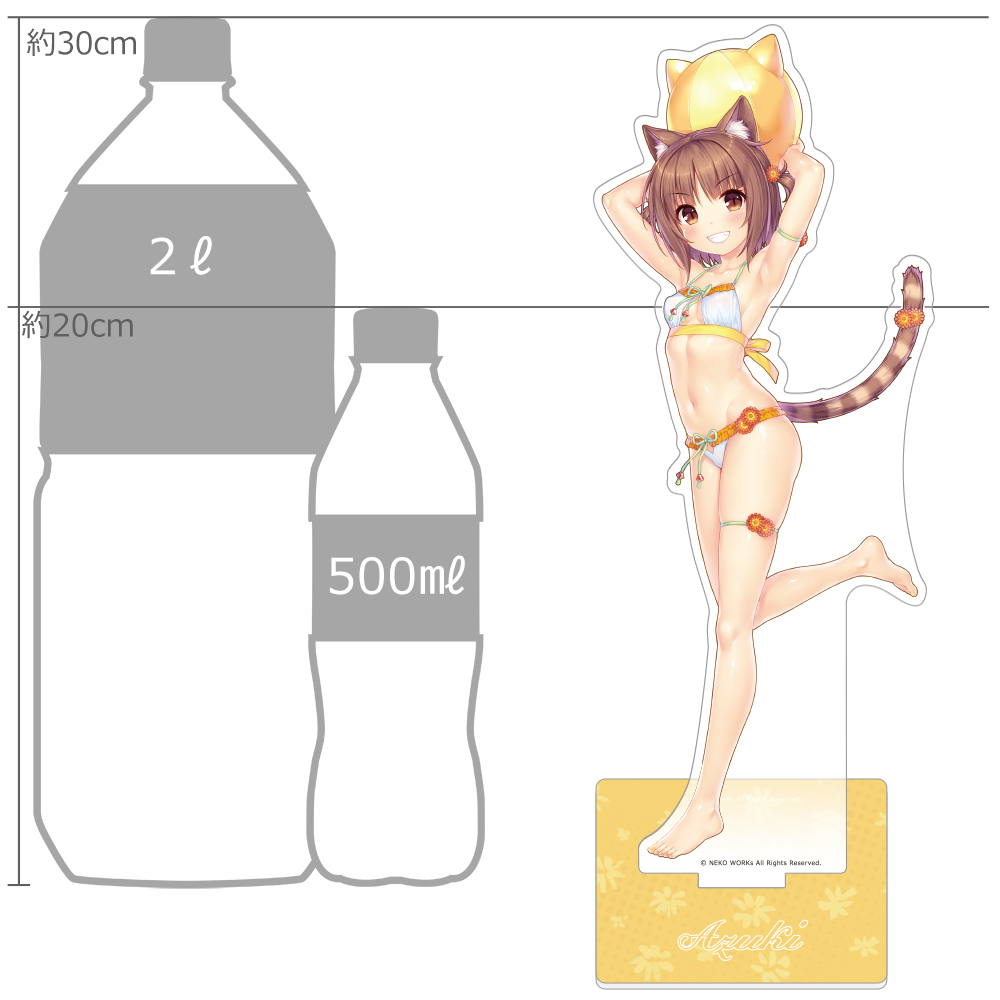 ネコぱら 特大アクリルスタンド バニラ 水着 ネコぱら_特大アクリルスタンド（バニラ／水着） | 公式グッズ
