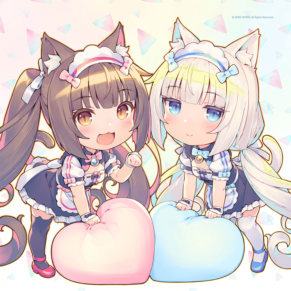 ネコぱら クッションカバー ショコラ＆バニラ ネコぱら_クッションカバー（ショコラ＆バニラ） | 公式グッズ