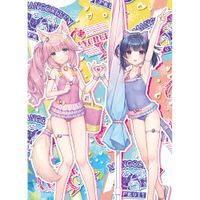 ネコぱら_B2タペストリー（フレーズ＆時雨／水着）Wスエード | ネコ