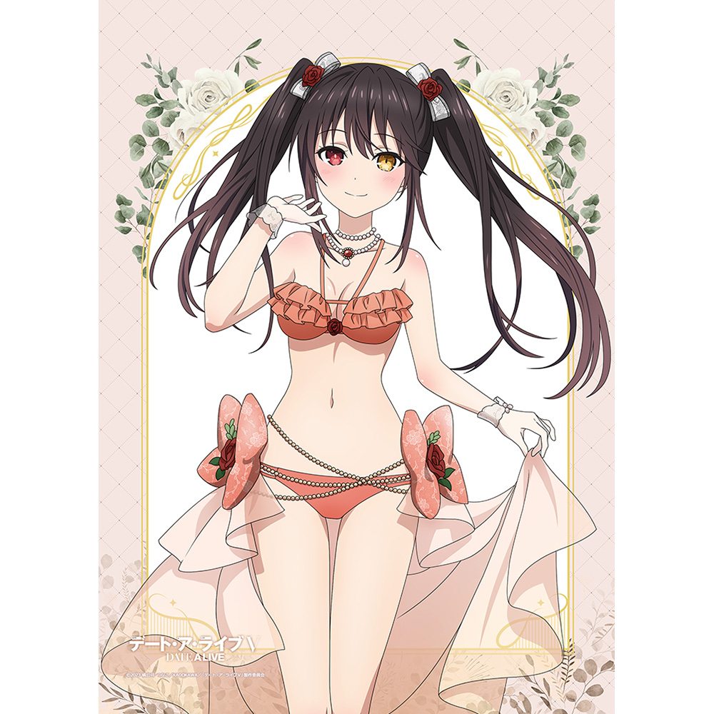 デート・ア・ライブ?_描き下ろしB2タペストリー（時崎狂三 ／水着ドレス）Wスエード