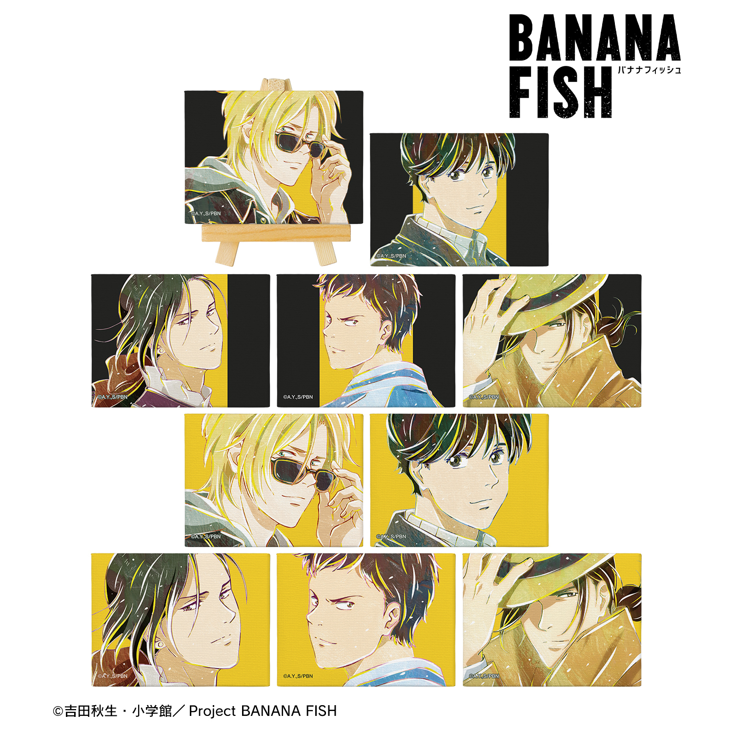 BANANA FISH_トレーディング Ani-Art ミニキャンバスボード(単位/コンプリートBOX)【コンプリートBOX/10パック入り】