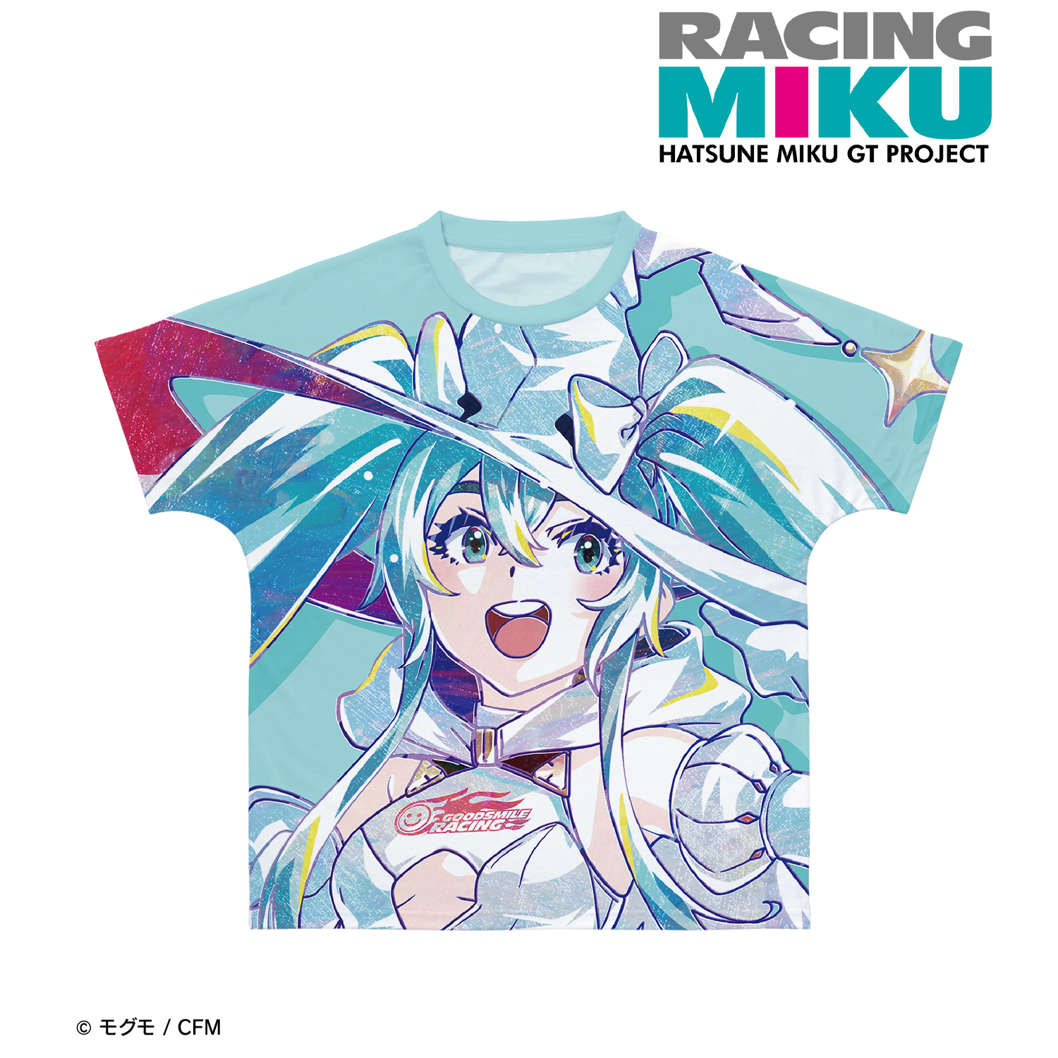 初音ミク GTプロジェクト_(サイズ/XXS)_レーシングミク 2024Ver. Ani-Art フルグラフィックTシャツ ver.Aユニセックス