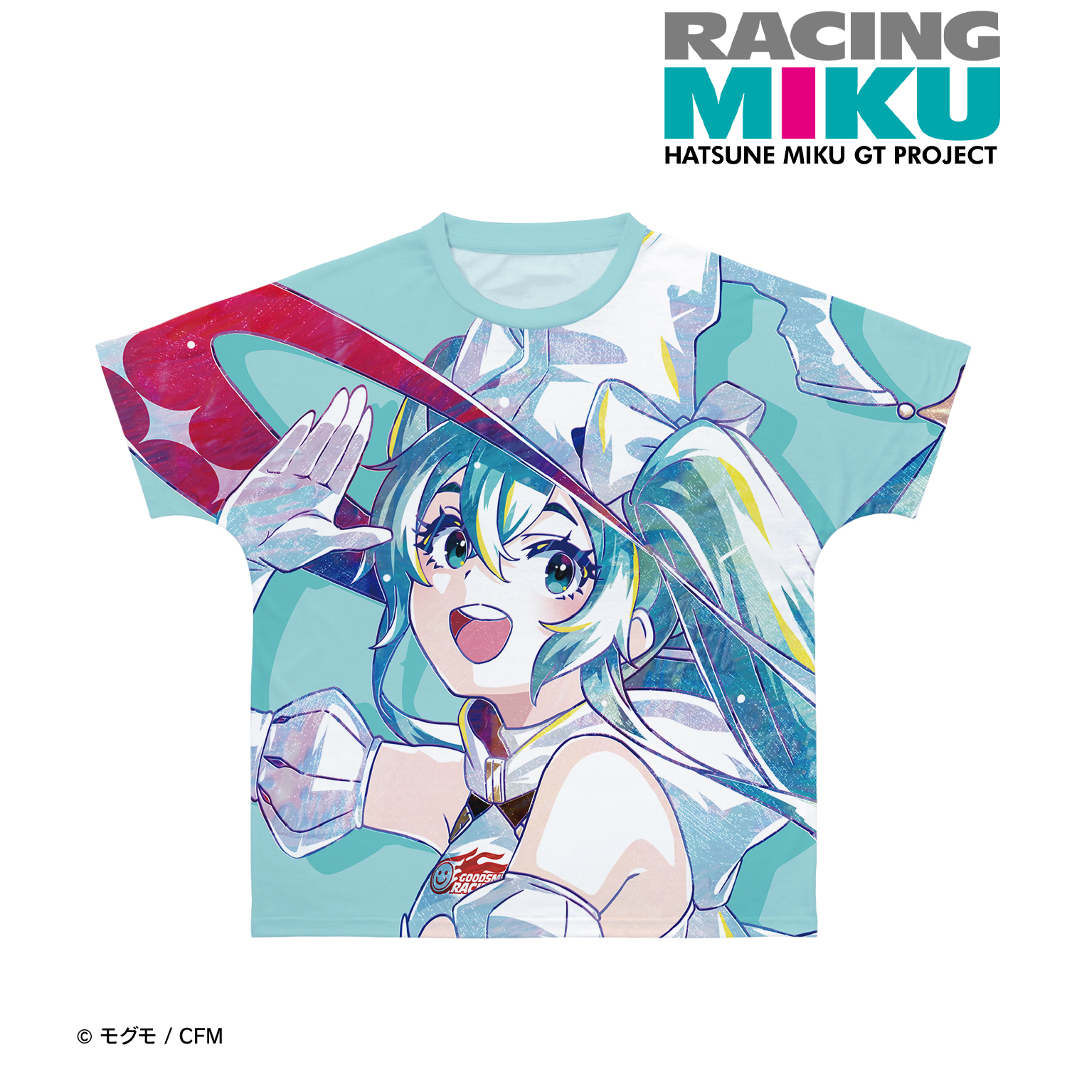 初音ミク GTプロジェクト_(サイズ/L)_レーシングミク 2024Ver. Ani-Art フルグラフィックTシャツ ver.Bユニセックス