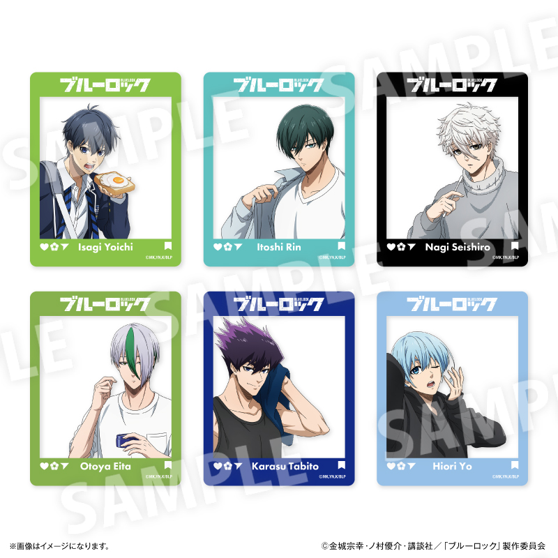 ブルーロック_Wake Up & Get Ready トレーディングSNS風アクリルカード 【全6種】（コンプリートBOX／6個入り）