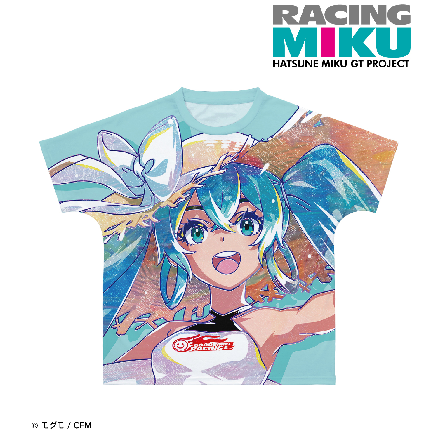 初音ミク GTプロジェクト_(サイズ/XXXL)_レーシングミク 2024 Tropical Ver. Ani-Art フルグラフィックTシャツユニセックス