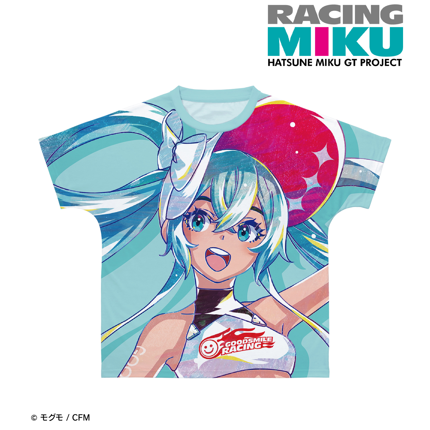 初音ミク GTプロジェクト_(サイズ/XS)_レーシングミク 2024 Summer Holiday Ver. Ani-Art フルグラフィックTシャツユニセックス