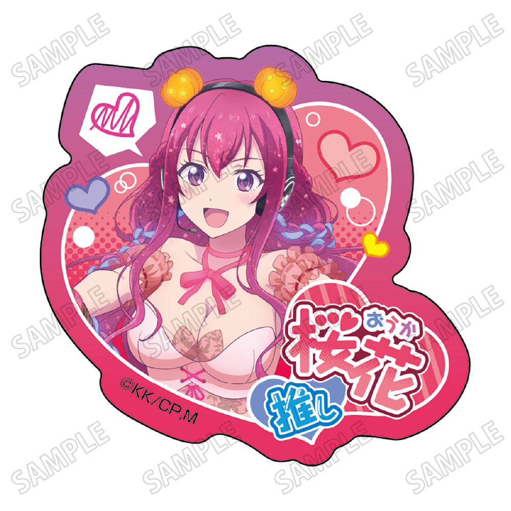 女神のカフェテラス_描き下ろしアクリルバッジ?幕澤 桜花