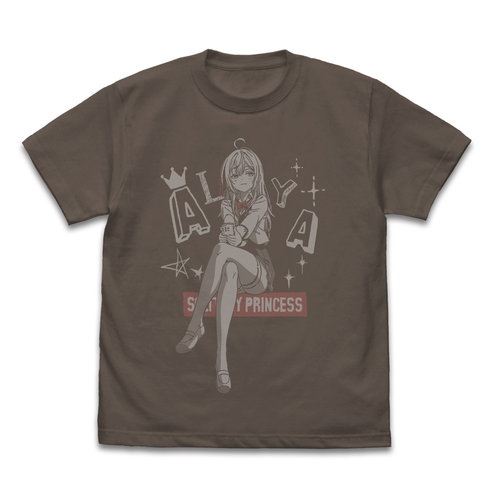 時々ボソッとロシア語でデレる隣のアーリャさん_XLサイズ_アリサ・ミハイロヴナ・九条 Tシャツ/CHARCOAL