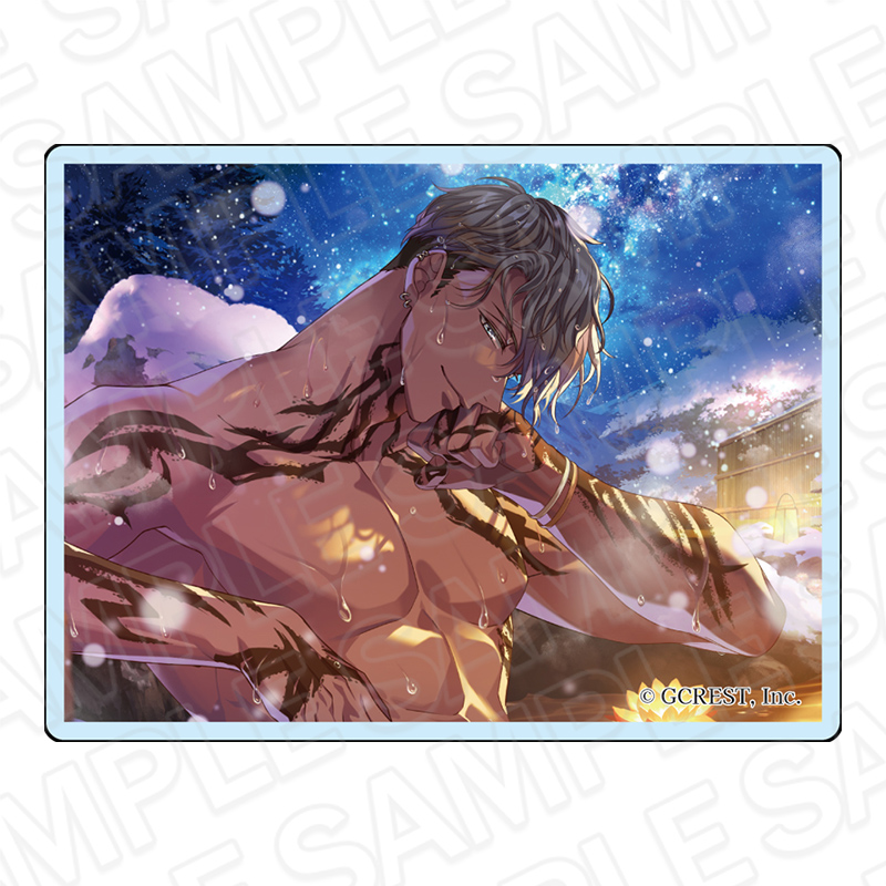 夢職人と忘れじの黒い妖精_ミニアクリルブロック　ヴァルター月覚醒　新年彩る2人の恋雪