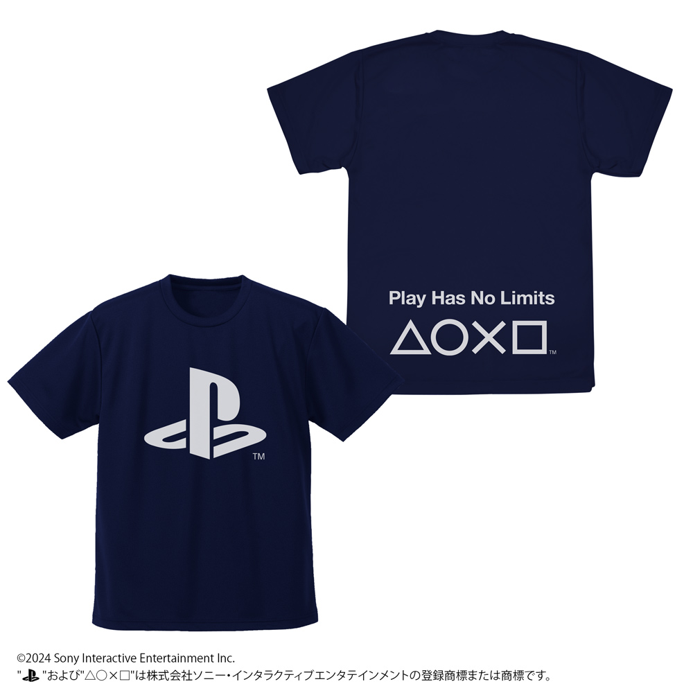 プレイステーション_XLサイズ_ドライTシャツ for PlayStation/NAVY