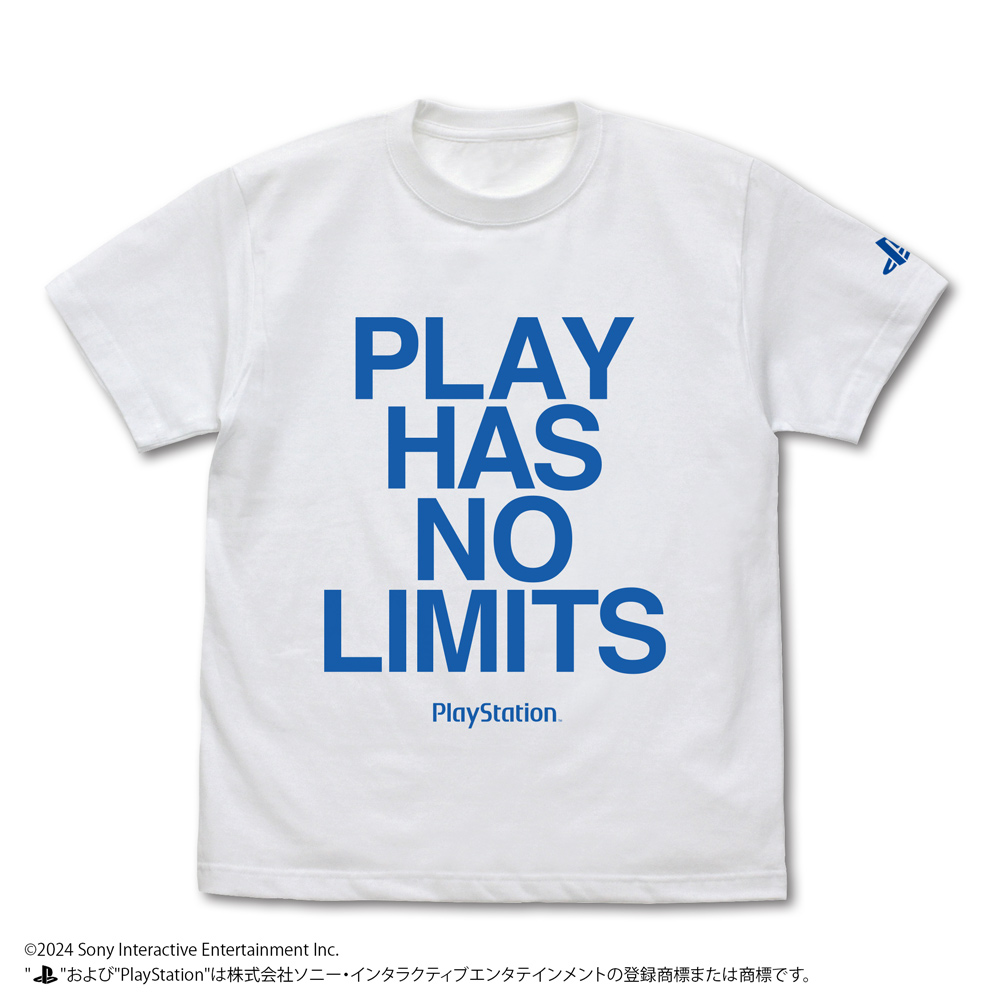 プレイステーション_Sサイズ_PLAY HAS NO LIMITS Tシャツ for PlayStation/WHITE