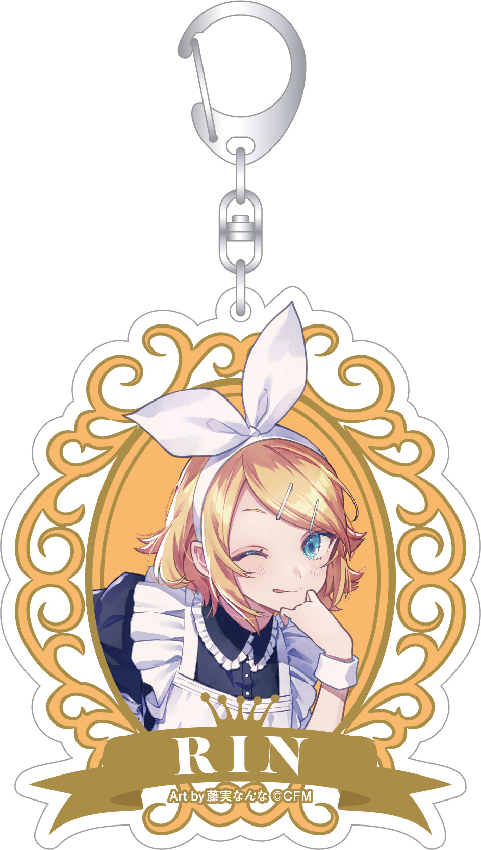 初音ミクシリーズ_オーロラアクリルキーホルダー／B　鏡音リン　メイド＆執事