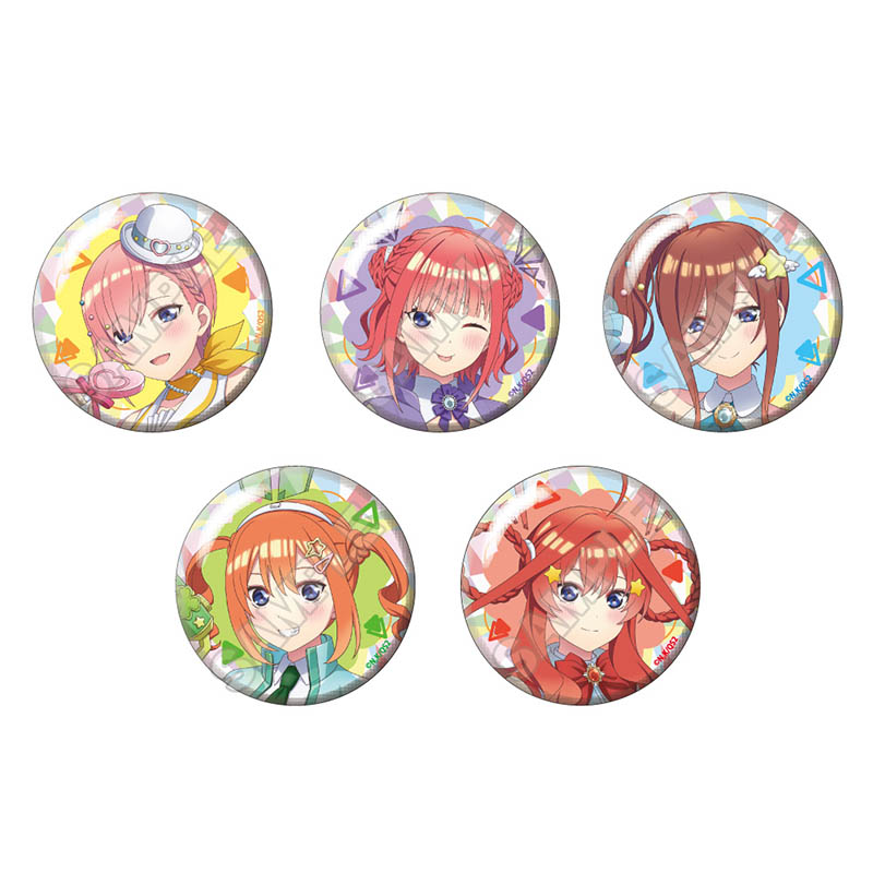 五等分の花嫁＊_バーチャルキャスト 缶バッジ　【BOX／5個入り】