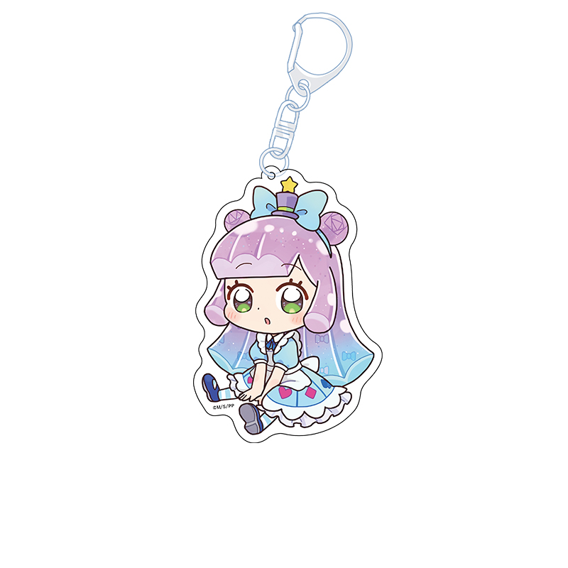 ぷにるはかわいいスライム_ぺたん娘アクリルキーホルダー ふわふわお嬢様のかわいいぷにる