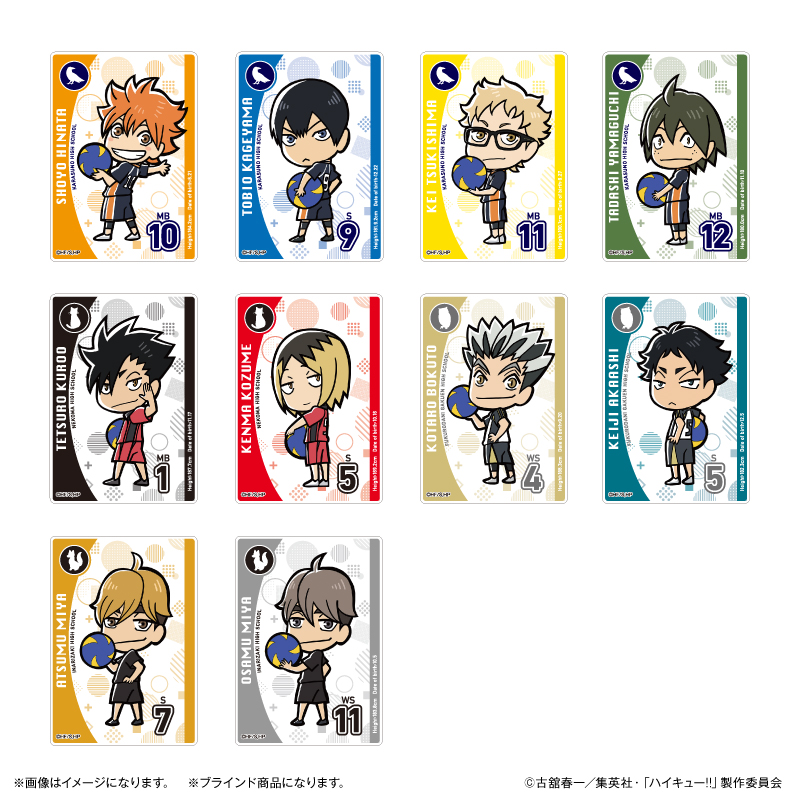 ハイキュー!!_アクリルカード（ブラインド） 全10種 ※BOX用【BOX/10個入り】