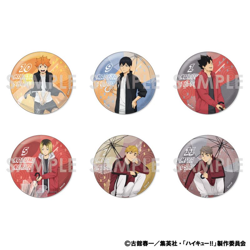 ハイキュー!!_トレーディングBIG缶バッジ -rain-【コンプリートBOX／6
