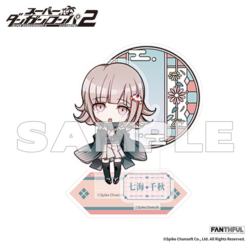 【ダンロン/七海千秋】ヴィレッジヴァンガード アクスタ,缶バ等8点 スーパーダンガンロンパ2_FP010DGRP22024 アクリルスタンド 七海千秋