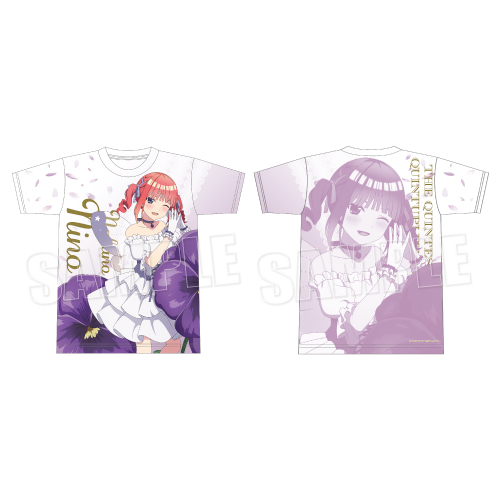 五等分の花嫁∽_フルグラフィックTシャツ Flower Fairy Ver. 中野二乃