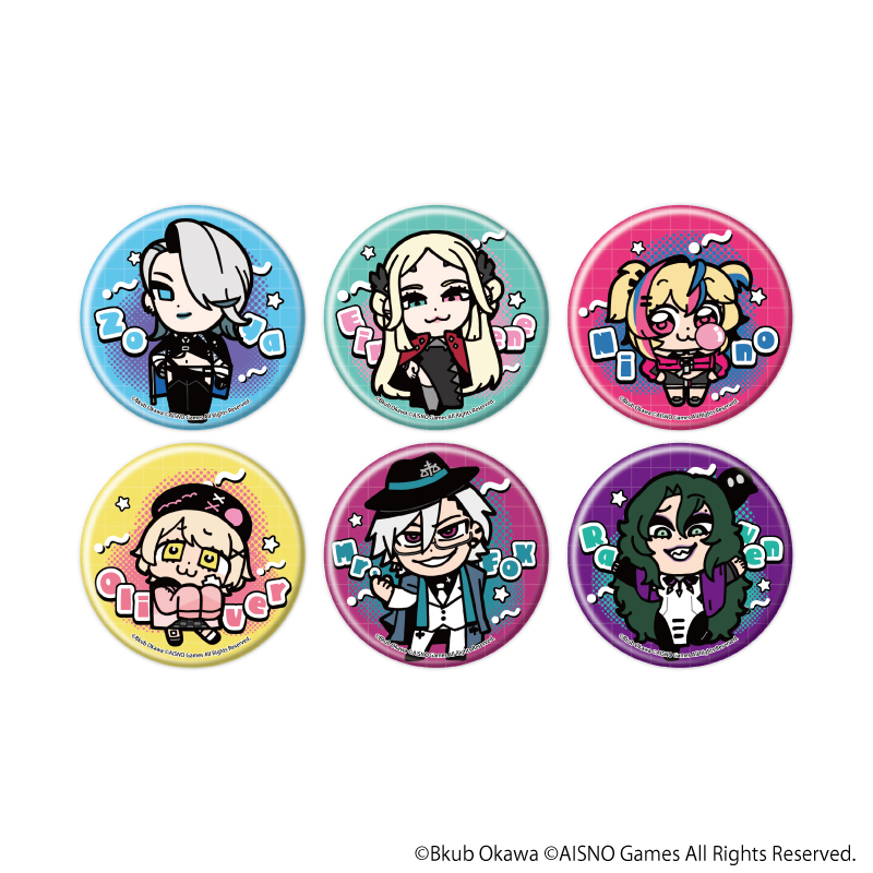 無期迷途×大川ぶくぶ_缶バッジ08/BOX(全6種)(ミニキャライラスト