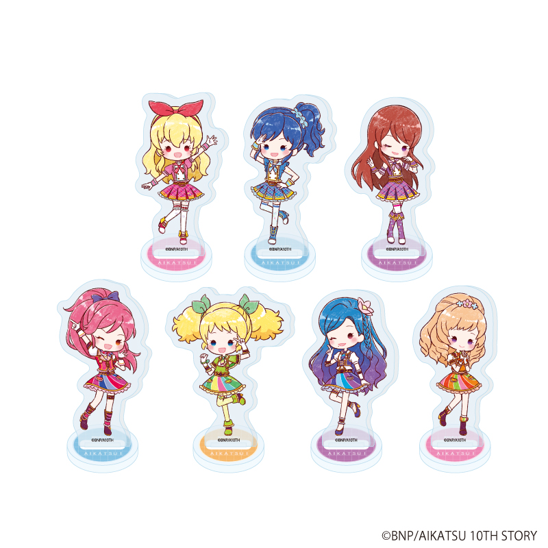 アイカツ！_アクリルぷちスタンド 07/スクールドレスver. BOX(全7種)(グラフアートイラスト)【コンプリートBOX/7個入り】