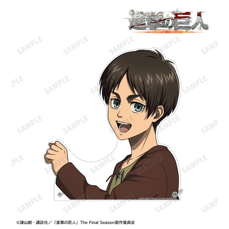 進撃の巨人_描き下ろし エレン 過去ver. 特大ダイカットアクリルパネル