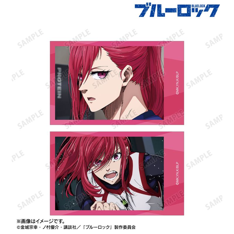 ブルーロック_千切 豹馬 場面写インスタントカメラ風イラストカード2枚