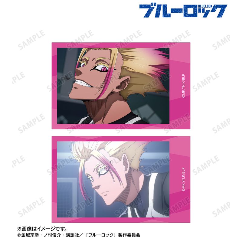 ブルーロック_士道 龍聖 場面写インスタントカメラ風イラストカード2枚