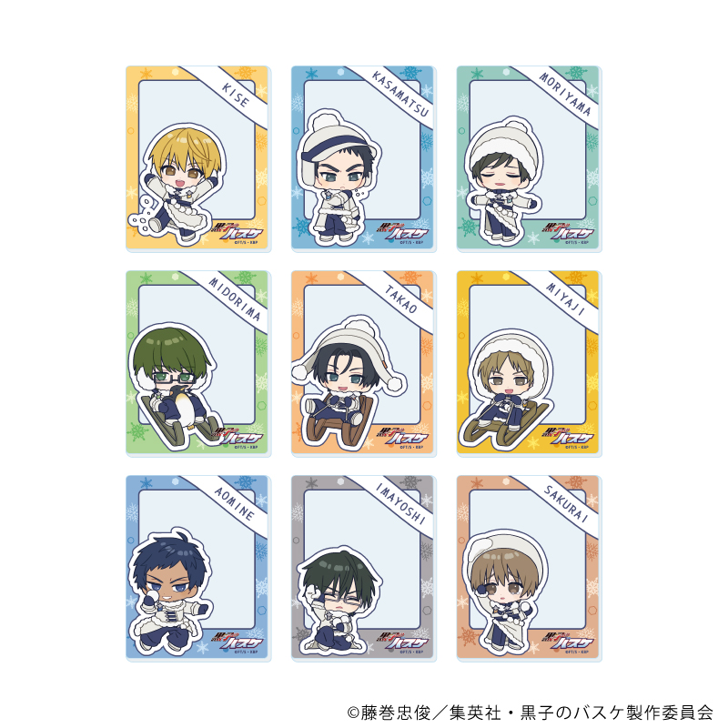 黒子のバスケ_アクリルシート03/ホワイトウィンターver. BOX(全9種)(ミニキャライラスト)【コンプリートBOX/9個入り】