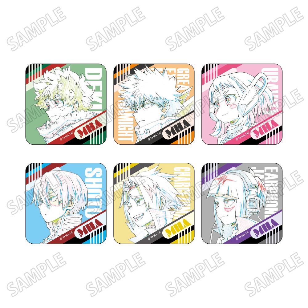 僕のヒーローアカデミア_描き下ろしラメアクリルバッジコレクション【行進ver.】【コンプリートBOX／6個入り】