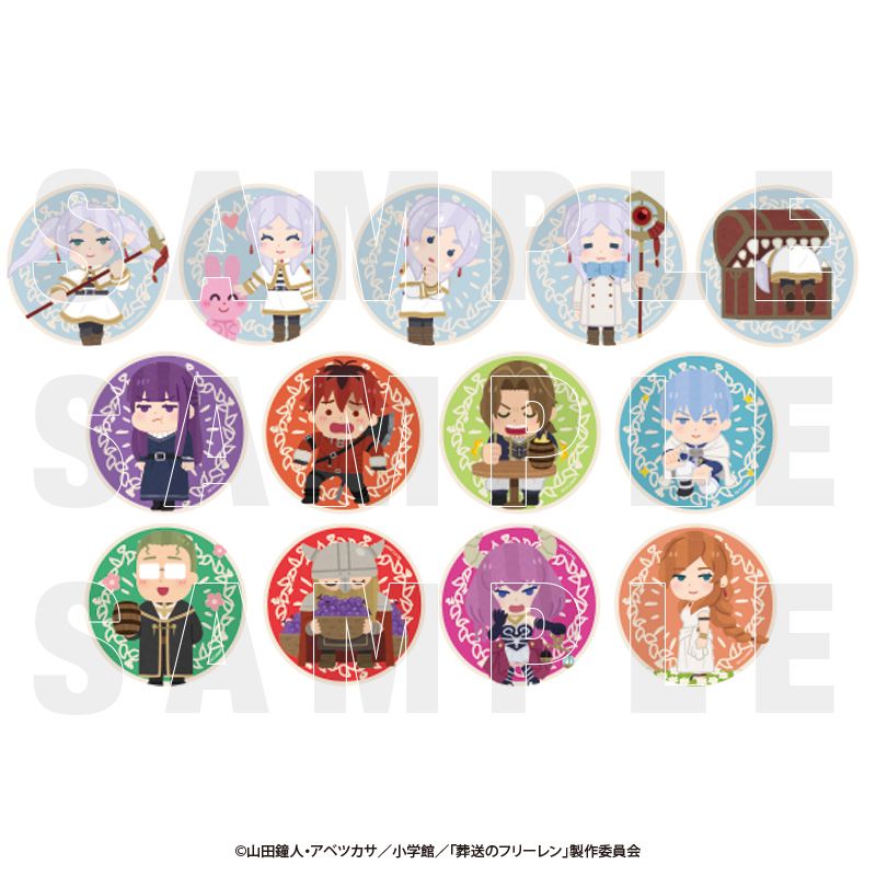 葬送のフリーレン×いらすとや_トレーディングメタリック缶バッジ(全13