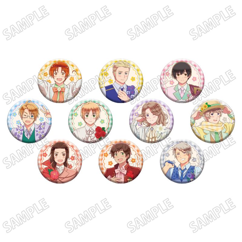 ヘタリア World☆Stars_描き下ろし缶バッジコレクション【フラワー