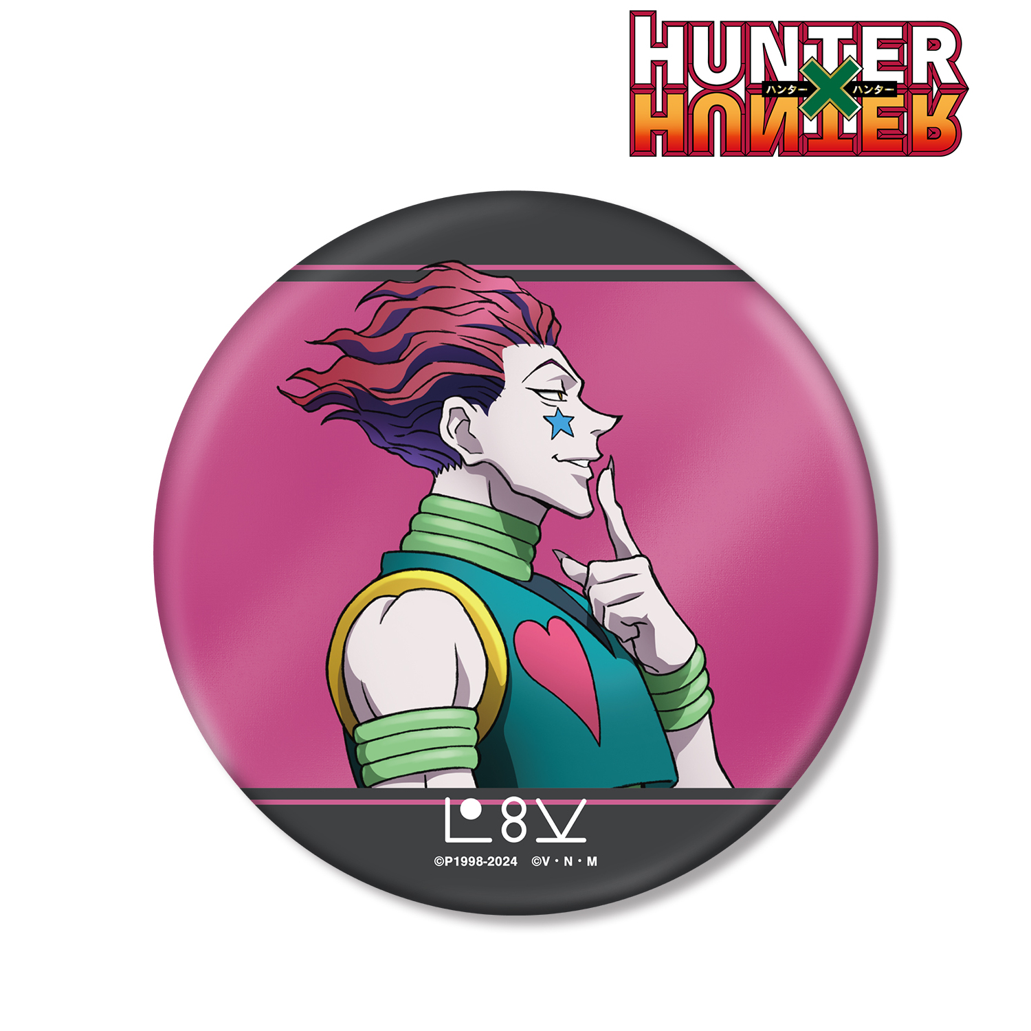 HUNTER×HUNTER_描き下ろし ヒソカ 歩みver. BIG缶バッジ