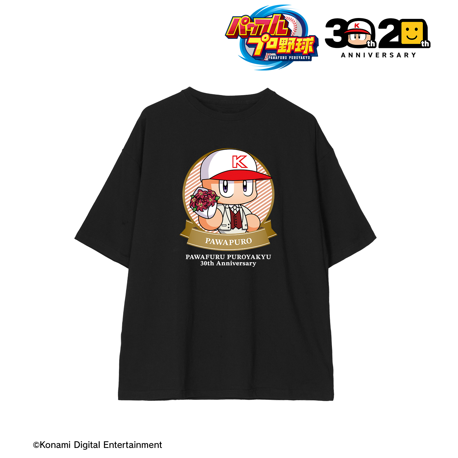 パワフルプロ野球_(サイズ/M)_30th Anniversary ver. パワプロくん BIGシルエットTシャツユニセックス