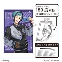 ディズニー ツイステッドワンダーランド_アート缶バッジ フロイド