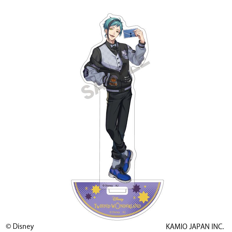 ツイステ ましコレ 箔押し フロイド ディズニー ツイステッドワンダーランド_箔押しアクリルスタンド